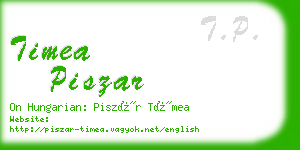 timea piszar business card